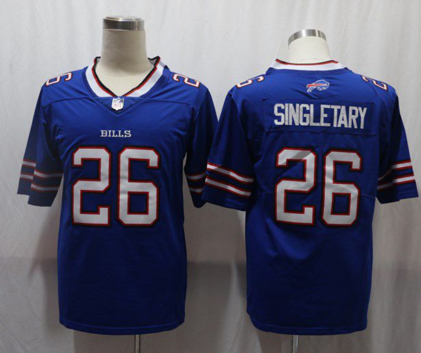 Men Buffalo Bills #26 Singletary Blue Vapor Untouchable Limited 2020 Player NFL Jersey